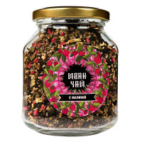 Напиток чайный Иван-чай ферментированный с малиной, банка 50гр.