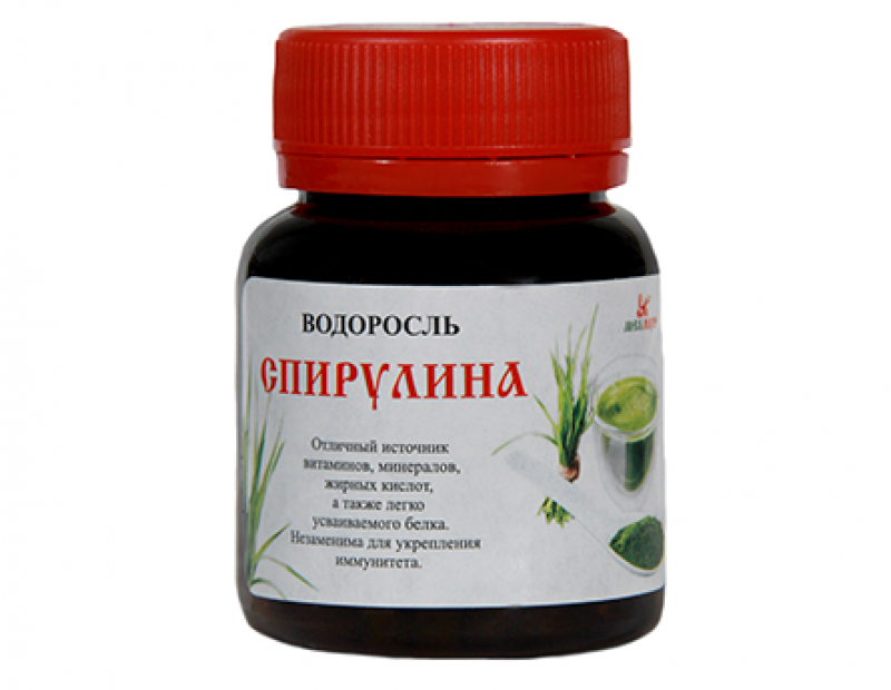 Водоросль спирулина 55г (220 табл.)