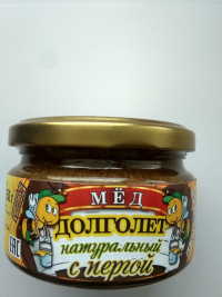 Мёд натуральный с пергой (250г)