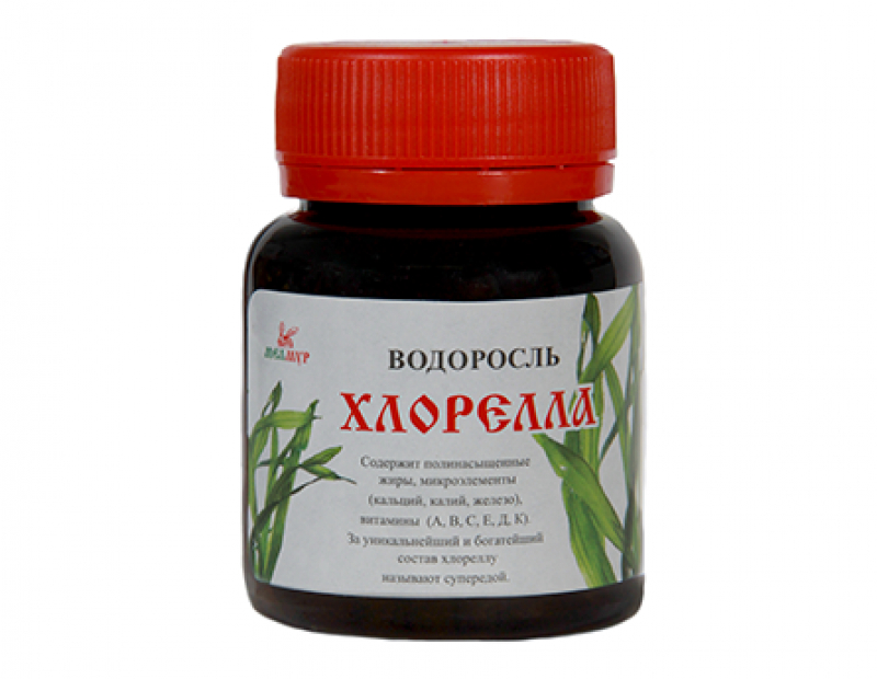 Водоросль хлорелла 55г (220 табл.)