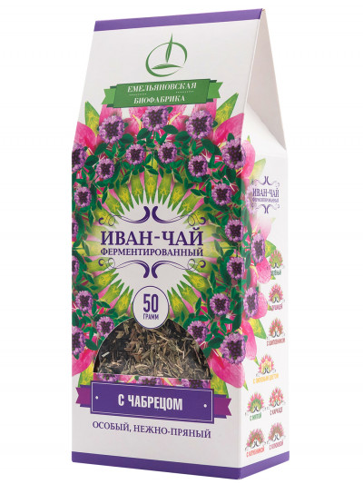 Напиток чайный Иван-чай ферментированный с чабрецом, 50гр.