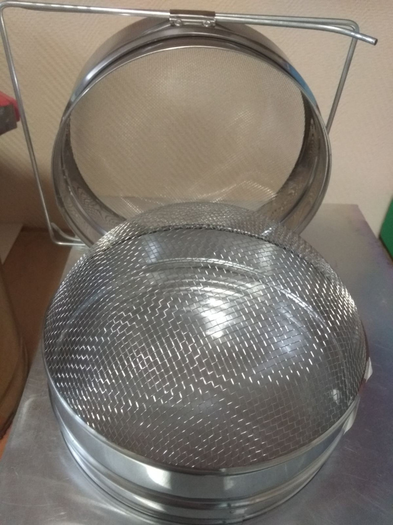 Сито вогнутое, двойное, нерж. D = 200
