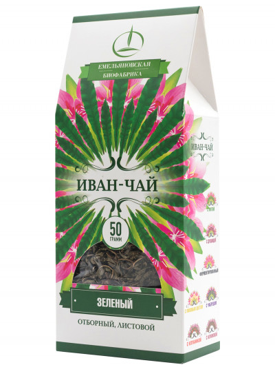Напиток чайный Иван-чай  зеленый листовой,50гр.