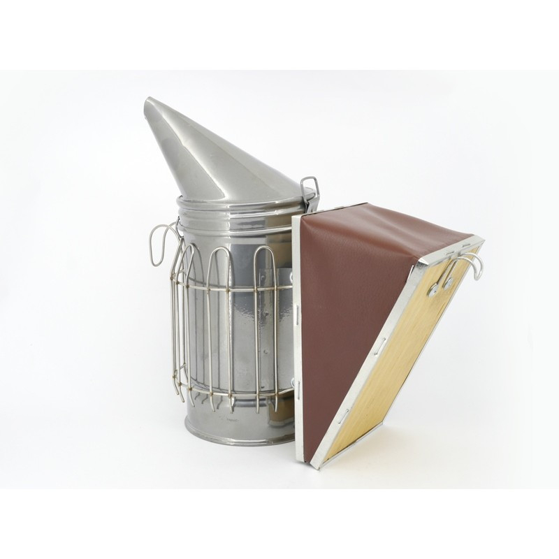 Дымарь пасечный  со съемным мехом порошковая покраска с ограждением