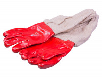 Перчатки пчеловода резиновые с нарукавниками